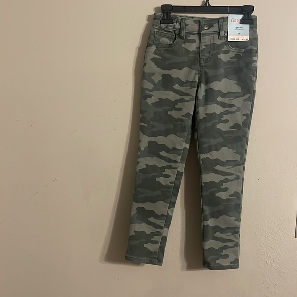 Cat & Jack Camo Girls Jeggings 6X - Picture 2 of 6